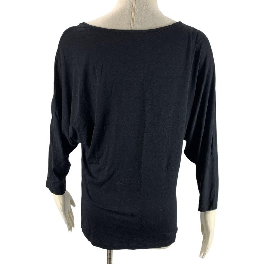 CAbi Cheri 152 Blouse Medium M Black Gold Sequins - Picture 5 of 5